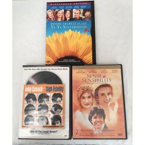 High Fidelity Divine Secrets of the Ya-Ya Sisterhood Sense & Sensibility DVD Lot